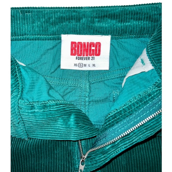 🍯 CORDUROY mini skirt•FOREVER 21•teal/blue/green - Picture 5 of 7